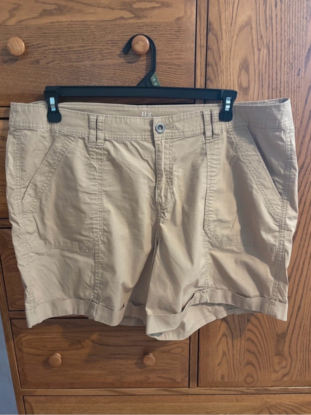 Women's Beige Khaki Casual Shorts